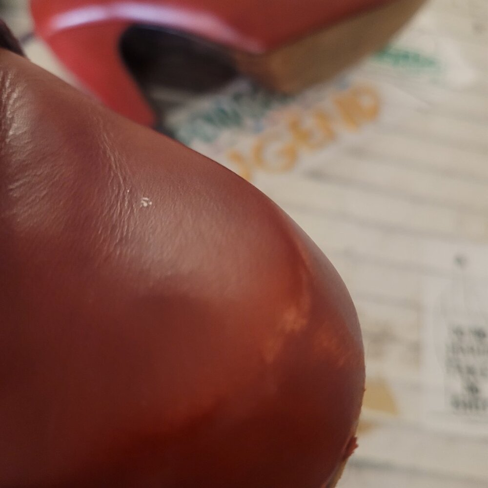 Red Fluevog 8 Booties - Picture 2 of 7